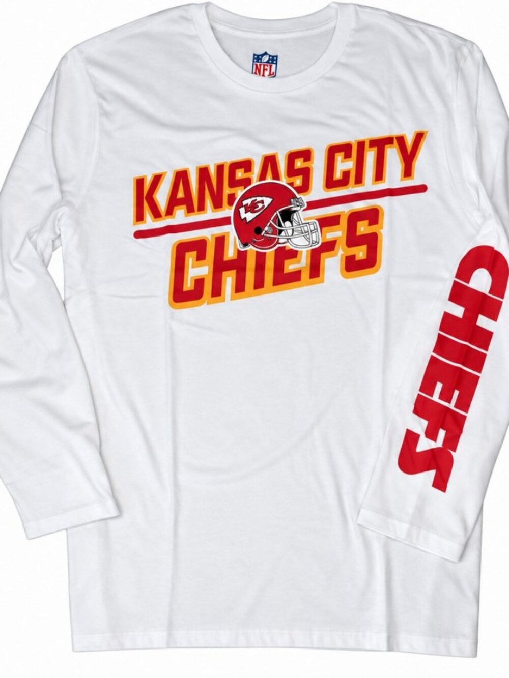 Kansas City Chiefs KC Mens G-III Long Sleeve T-Shirt M MEDIUM White Red Go…